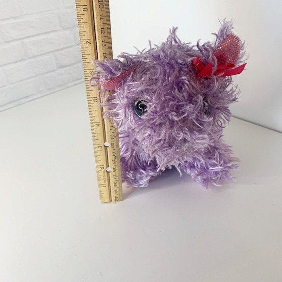 GANZ Planet Posh Plush Purple Dog Mitzy H12817 Fluffy Stuffed Animal 7 Inch HTF - Picture 10 of 10